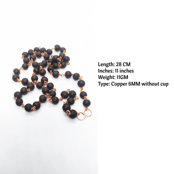 Copper Karungali mala without cup 6MM