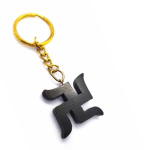 Original Karungali Wood Swastik Keychain Key Chain