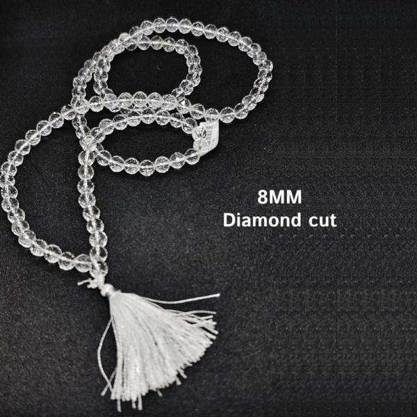 Sphatik mala diamond fine cut (1)