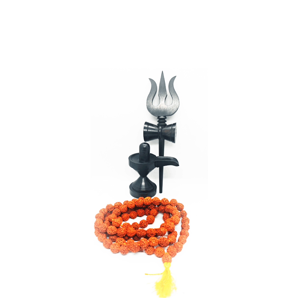 6MM Rudraksha mala with size with siva sulam 6MM Rudraksha mala with size with siva sulam