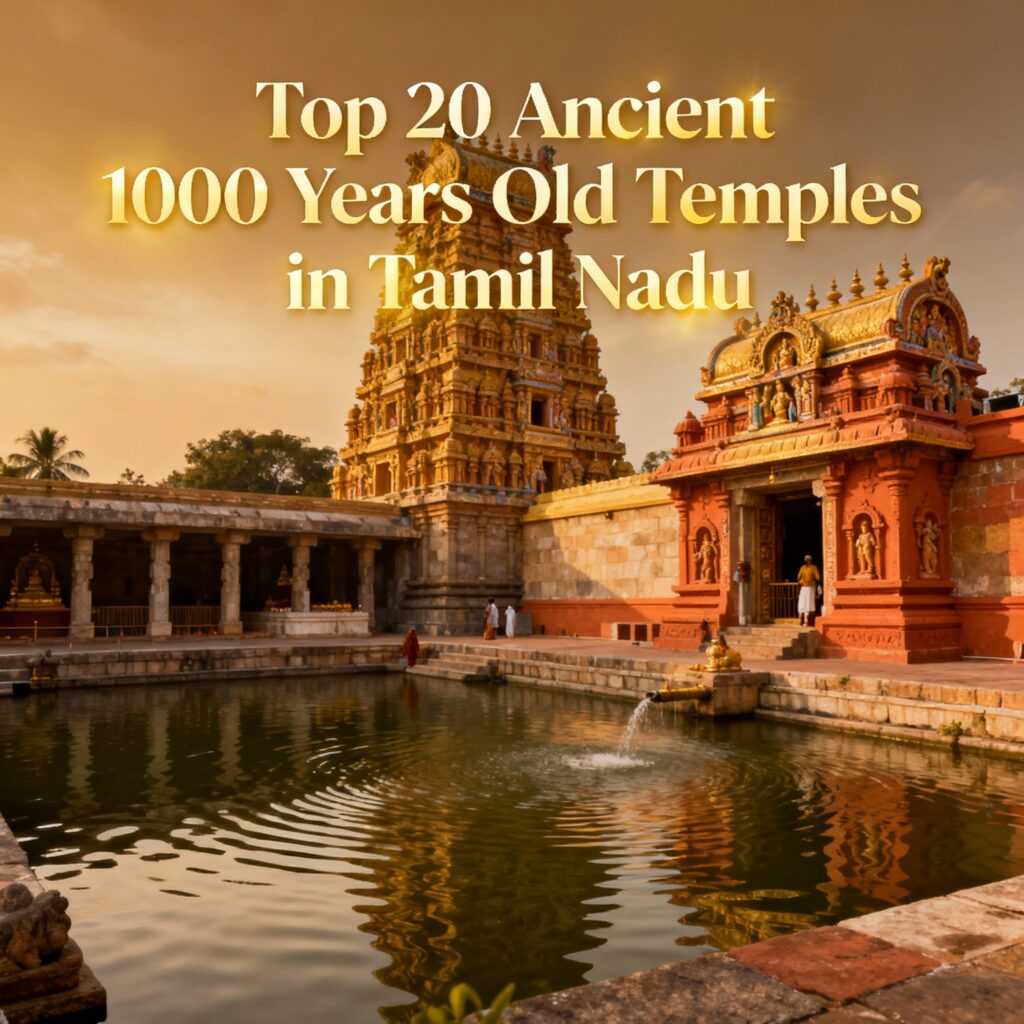 Top 20 Ancient 1000 Years Old Temples in Tamil Nadu