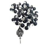 Original Karungali mala with murugan vel pendent silver