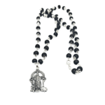 Original Karungali malai with murugan pendent German silver