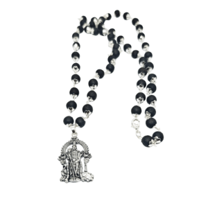 Original Karungali malai with murugan pendent German silver