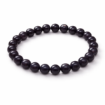 Black Tourmaline crystal braclet 8MM with certificates