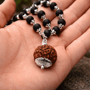 German Silver with Rudraksha Dollar