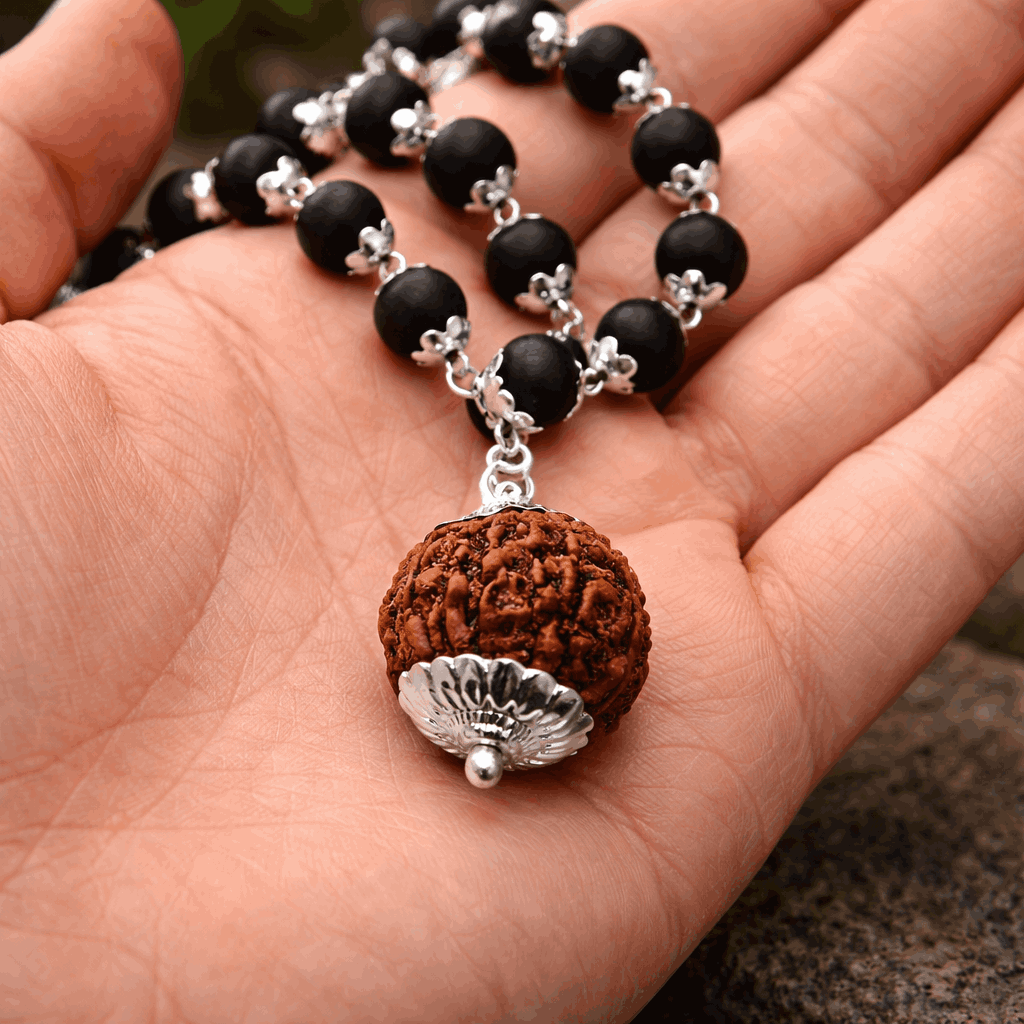 German Silver with Rudraksha Dollar