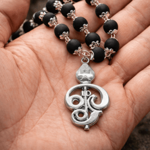 Karungali Om Vel Locket Mala