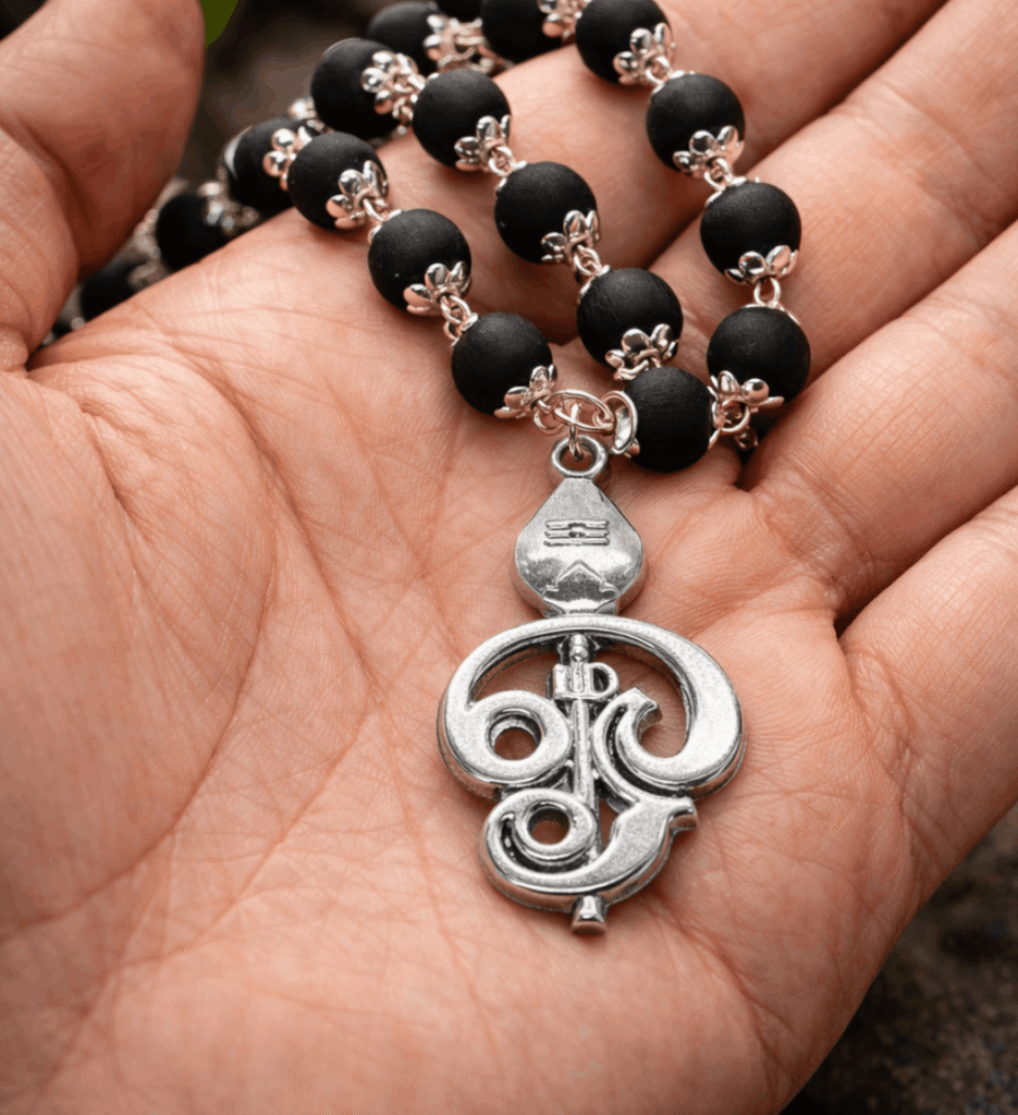 Karungali Om Vel Locket Mala