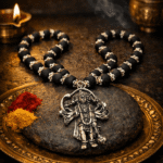 Karungali mala german silver 8mm narashimar