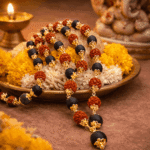 Combination mala gold coating 54 beads